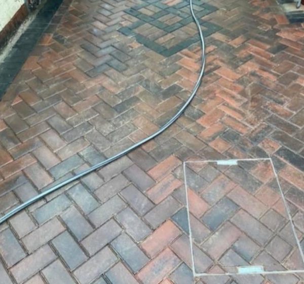 Recess Cover In Block Driveway