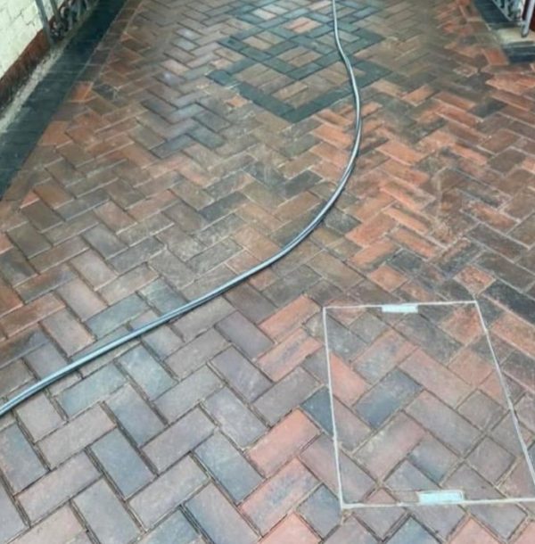 Recess Cover In Block Driveway