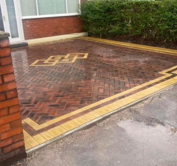 Red Block Paving Driveway Blackpool