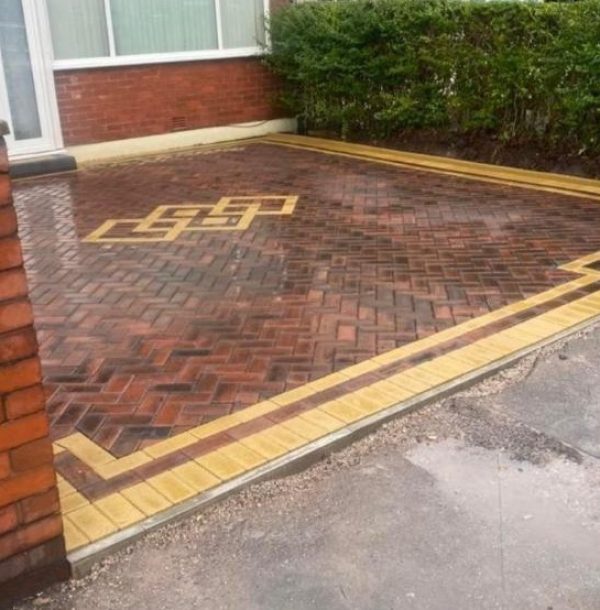 Red Block Paving Driveway Blackpool
