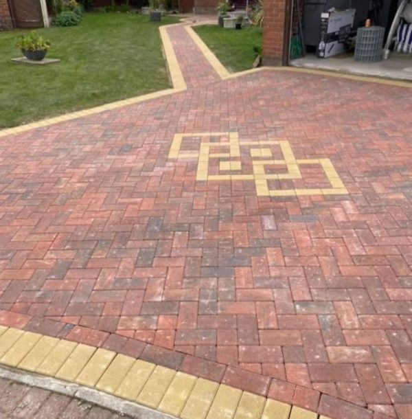 Red Block Paving Driveway